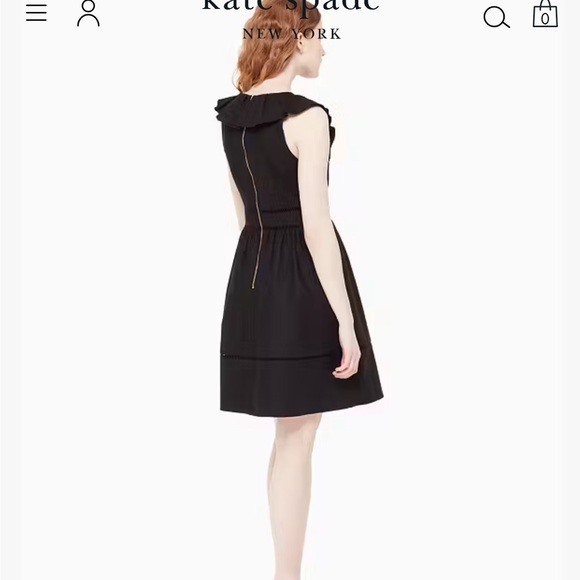 Kate Spade ruffle neck dress - Picture 5 of 5